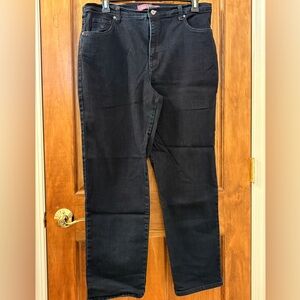 Dark Indigo Relaxed Jeans with Contrast Stitching